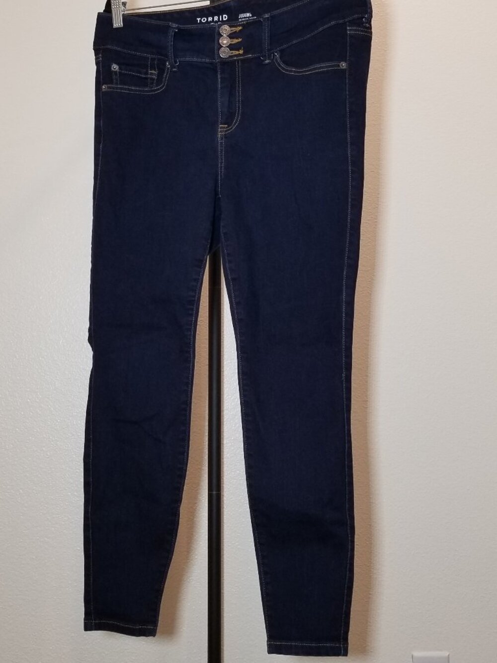 Torrid Jegging Super Soft Jeans Womens‎ Sz 12S Dark Blue Retro Festival Street